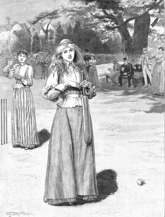 Framed Print : Well Played'; A Sketch at a Ladies Cricket Match, 1890. Creator: Edward Frederick Brewtnall. Well Played'; A Sketch at a Ladies Cricket Match, 1890. Creator: Edward Frederick Brewtnall Framed Print : Well Played'; A Sketch at a Ladies Cricket Match, 1890. Creator: Edward Frederick Brewtnall. Well Played'; A Sketch at a Ladies Cricket Match, 1890. Creator: Edward Frederick Brewtnall