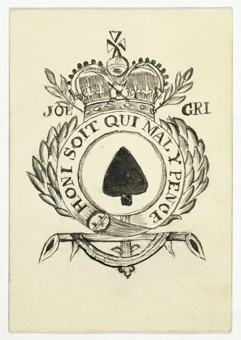 Framed Print : Playing Card-Ace of Spades, n.d. Creator: Unknown