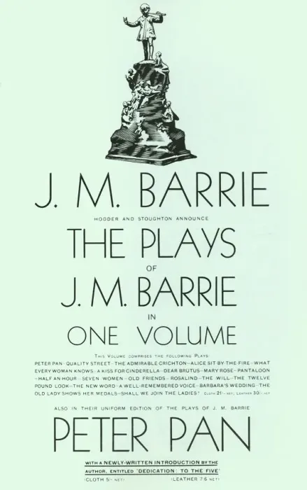 Framed Print : The Plays of J. M. Barrie in One Volume, 1928. Creator: Unknown Framed Print : The Plays of J. M. Barrie in One Volume, 1928. Creator: Unknown