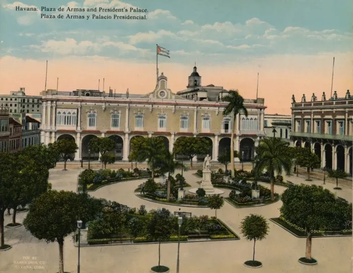Framed Print : Plaza de Armas and Presidential Palace, Havana, Cuba, c1920 Framed Print : Plaza de Armas and Presidential Palace, Havana, Cuba, c1920