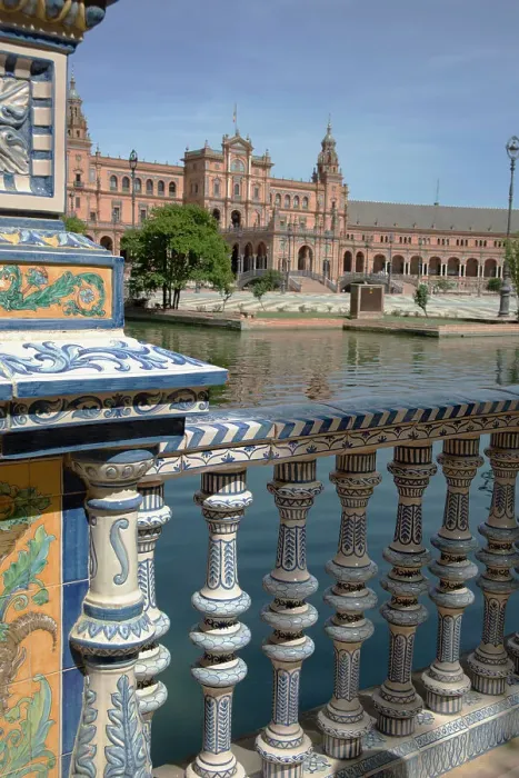 Framed Print : The Plaza de España in the Maria Luisa Park, Seville, Spain, 2023. Creator: Ethel Davies Framed Print : The Plaza de España in the Maria Luisa Park, Seville, Spain, 2023. Creator: Ethel Davies