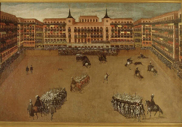 The Plaza Mayor of Madrid during a royal bullfighting party, 1664