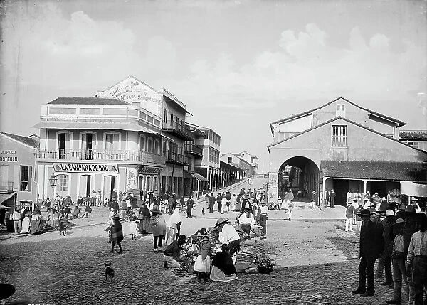 Plaza, Tampico, between 1880 and 1897. Creator: William H. Jackson