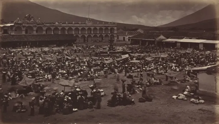 Framed Print : Plaza and Viceroys Palace-Antigua de Guatemala, 1877. Creator: Eadweard J Muybridge Framed Print : Plaza and Viceroys Palace-Antigua de Guatemala, 1877. Creator: Eadweard J Muybridge