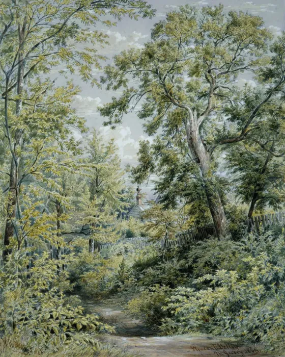 Framed Print : Pleasant Valley, New Jersey, 1858. Creator: William Rickarby Miller