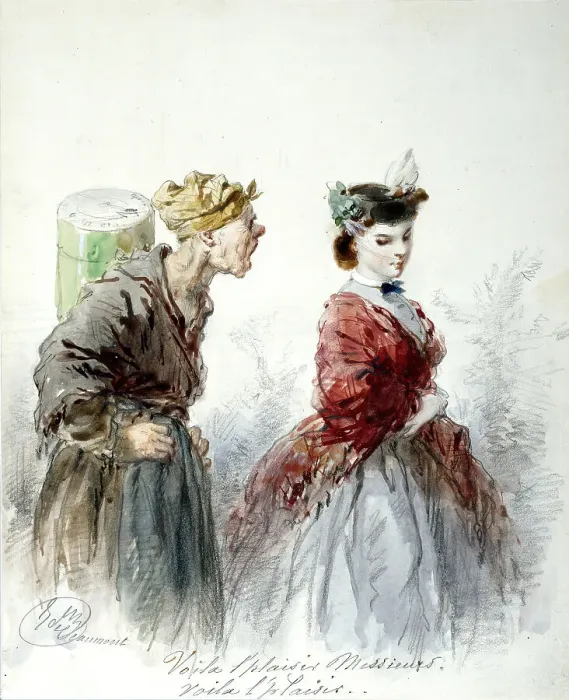 Framed Print : Here is the Pleasure, Sirs, Here is the Pleasure, c1860. Creator: Edouard de Beaumont Framed Print : Here is the Pleasure, Sirs, Here is the Pleasure, c1860. Creator: Edouard de Beaumont
