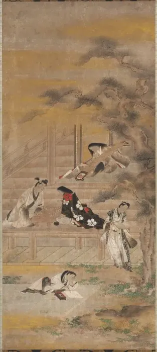Framed Print : The Four Pleasures, 17th century. Creator: Iwasa Matabei (Japanese, 1578-1650), attributed to