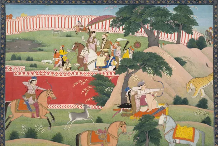 Framed Print : Pleasures of the Hunt, ca. 1800. Creator: Unknown Framed Print : Pleasures of the Hunt, ca. 1800. Creator: Unknown