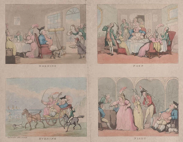 The Pleasures of Margate, July 25, 1800. July 25, 1800. Creator: Thomas Rowlandson