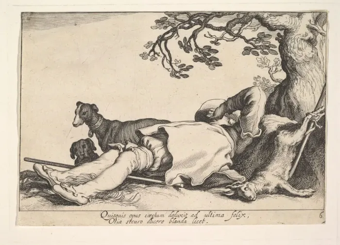Framed Print : Pleasures of Occupation. Creator: Cornelis Bloemaert Framed Print : Pleasures of Occupation. Creator: Cornelis Bloemaert