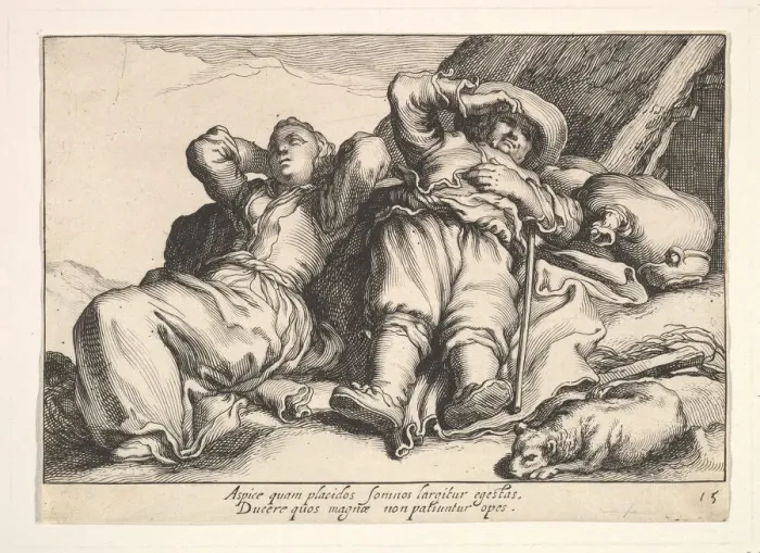 Framed Print : Pleasures of Occupation. Creator: Cornelis Bloemaert Framed Print : Pleasures of Occupation. Creator: Cornelis Bloemaert