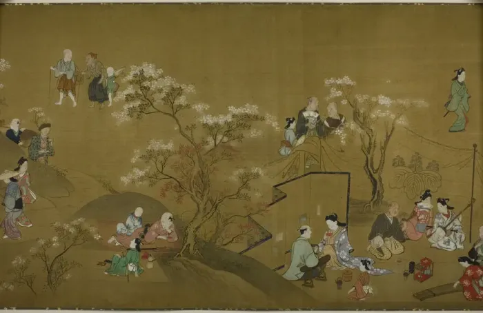 Framed Print : Pleasures of the Seasons, c. 1700. Creator: Hishikawa Morohira Framed Print : Pleasures of the Seasons, c. 1700. Creator: Hishikawa Morohira