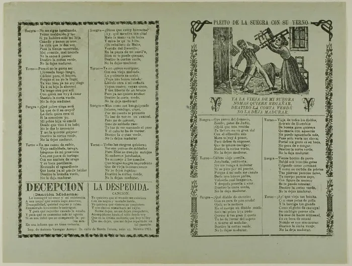 Framed Print : Pleito de la suegra con su yerno (Fight of the Mother-in-Law With Her Son-in-Law), n.d. Creator: Manuel Manilla Framed Print : Pleito de la suegra con su yerno (Fight of the Mother-in-Law With Her Son-in-Law), n.d. Creator: Manuel Manilla