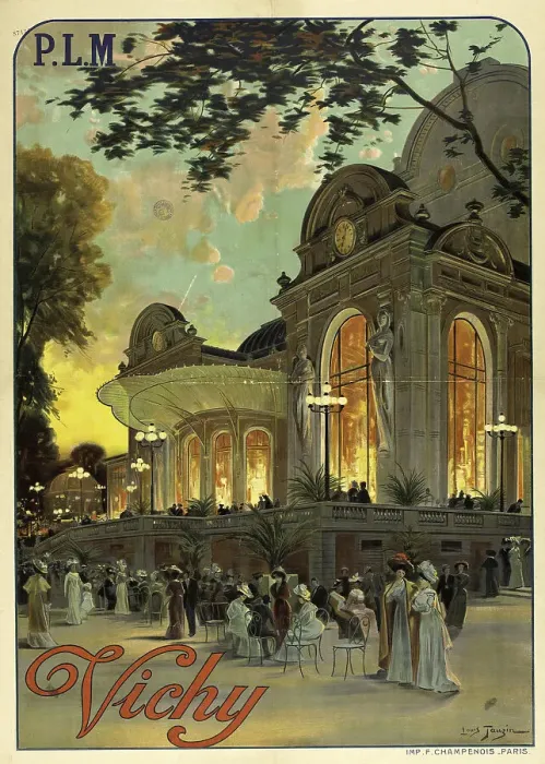 Framed Print : P.L.M. Vichy, c. 1910. Creator: Tauzin, Louis (1842-1915) Framed Print : P.L.M. Vichy, c. 1910. Creator: Tauzin, Louis (1842-1915)