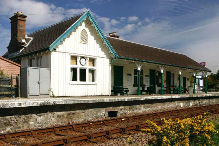 Framed Print : Plockton Railway Station, Highland, Scotland Framed Print : Plockton Railway Station, Highland, Scotland