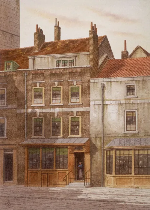 Framed Print : Plough Court, Lombard Street, London, c1870. Artist: JL Stewart Framed Print : Plough Court, Lombard Street, London, c1870. Artist: JL Stewart