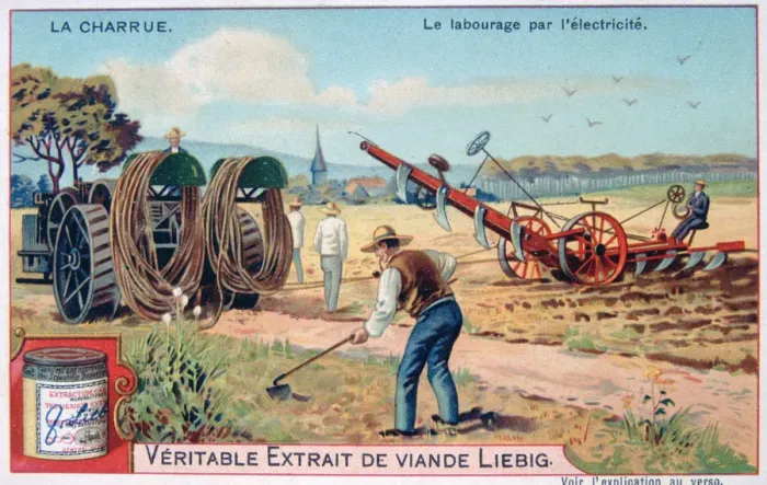 Framed Print : The plough, tilling by using electricity, c1900 Framed Print : The plough, tilling by using electricity, c1900