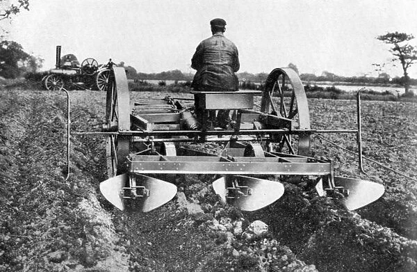 Ploughing by machinery, c1926. Artist: Sir John Fowler