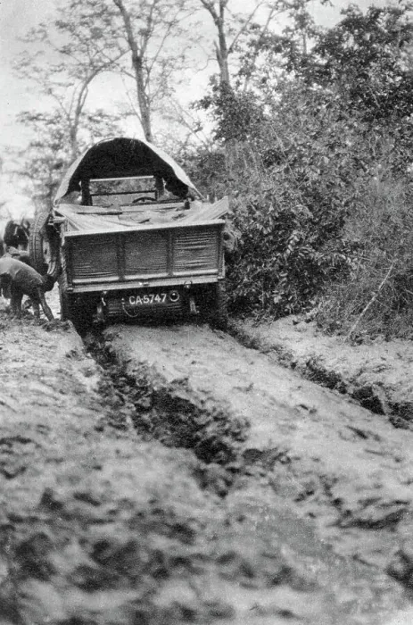 Framed Print : Ploughing through mud, Bulawayo to Dett, Southern Rhodesia, c1924-c1925 (1927). Artist: Thomas A Glover Framed Print : Ploughing through mud, Bulawayo to Dett, Southern Rhodesia, c1924-c1925 (1927). Artist: Thomas A Glover