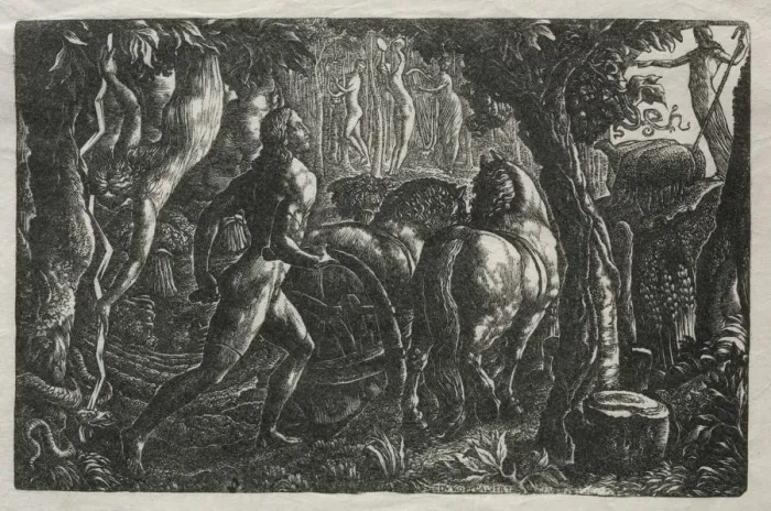 Framed Print : The Ploughman, 1829. Creator: Edward Calvert (British, 1799-1883) Framed Print : The Ploughman, 1829. Creator: Edward Calvert (British, 1799-1883)
