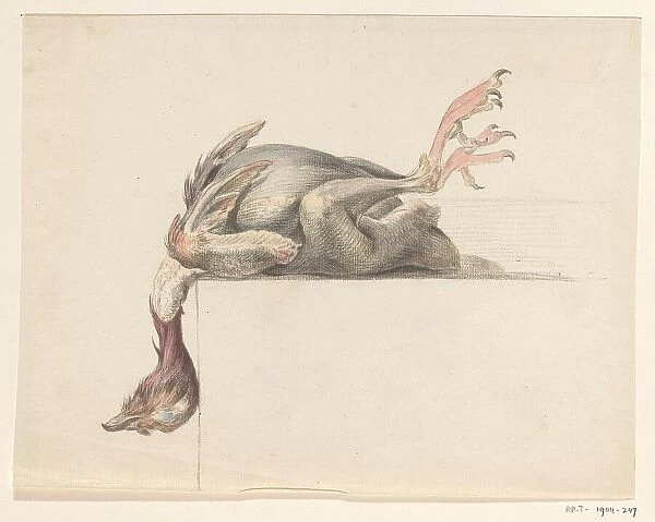 Plucked bird, hanging down with the head, 1775-1833. Creator: Jean Bernard