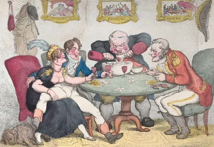 Framed Print : Plucking a Spoony, February 28, 1812. February 28, 1812. Creator: Thomas Rowlandson Framed Print : Plucking a Spoony, February 28, 1812. February 28, 1812. Creator: Thomas Rowlandson