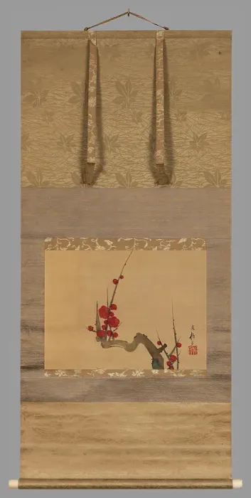 Framed Print : Plum blossom, c.1801. Creator: Sakai Hoitsu Framed Print : Plum blossom, c.1801. Creator: Sakai Hoitsu