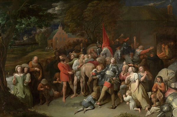 Plundering Soldiers, 1655-1660. Creator: Ryckaert (Rijckaert), David (1612-1661)