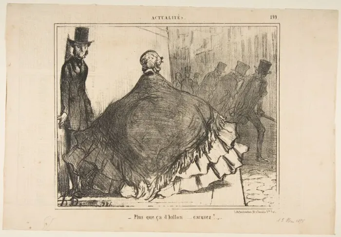 Framed Print : Plus que ca d ballon... excusez!, from Actualites, published in Le Charivari Framed Print : Plus que ca d ballon... excusez!, from Actualites, published in Le Charivari