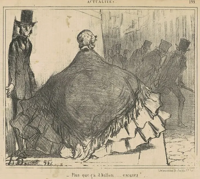 Framed Print : Plus que ca d'ballon... Excusez!... 19th century. Creator: Honore Daumier Framed Print : Plus que ca d'ballon... Excusez!... 19th century. Creator: Honore Daumier