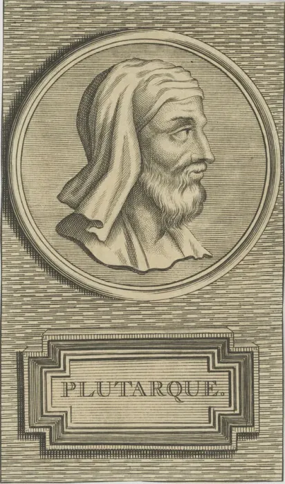 Framed Print : Plutarch, 1701. Creator: Anonymous Framed Print : Plutarch, 1701. Creator: Anonymous