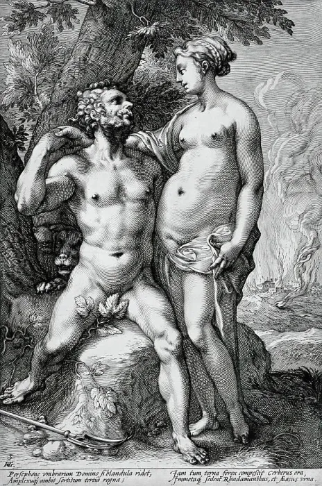Framed Print : Pluto and Proserpina, between circa 1593 and circa 1594. Creator: Jan Saenredam Framed Print : Pluto and Proserpina, between circa 1593 and circa 1594. Creator: Jan Saenredam
