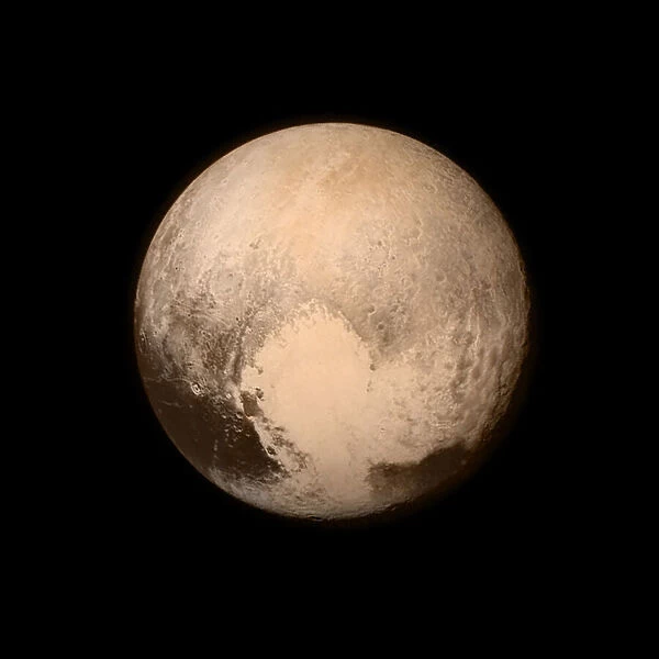 Pluto as seen from New Horizons spacecraft, 2015. Creator: NASA