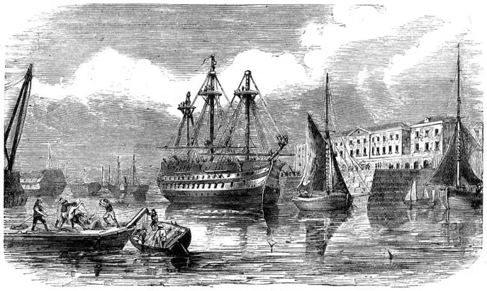 Framed Print : Plymouth, 19th century Framed Print : Plymouth, 19th century