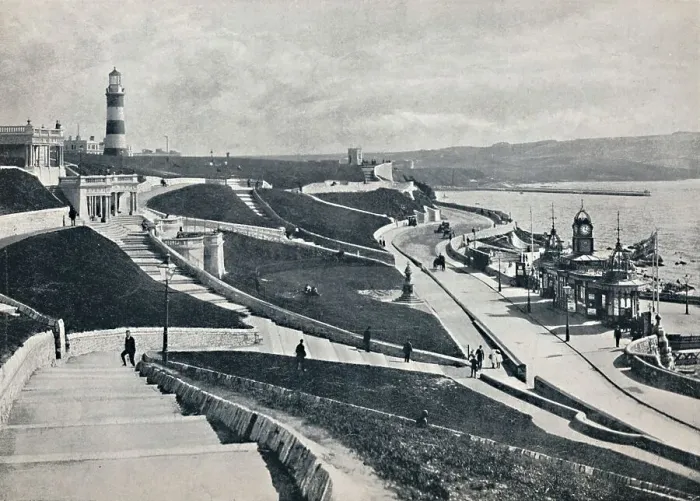 Framed Print : Plymouth - The Hoe, 1895 Framed Print : Plymouth - The Hoe, 1895