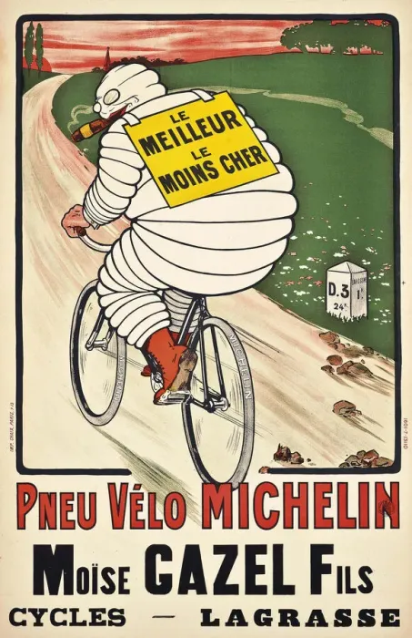 Framed Print : Pneu Velo Michelin, 1913. Creator: O Galop, (Marius Rossillon) (1867-1946) Framed Print : Pneu Velo Michelin, 1913. Creator: O Galop, (Marius Rossillon) (1867-1946)