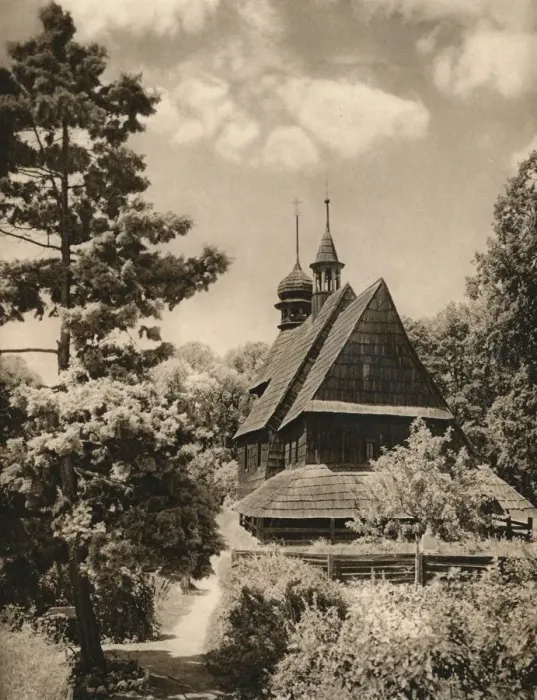 Framed Print : Pniow (Oberschlesien) - Wooden church, 1931. Artist: Kurt Hielscher Framed Print : Pniow (Oberschlesien) - Wooden church, 1931. Artist: Kurt Hielscher