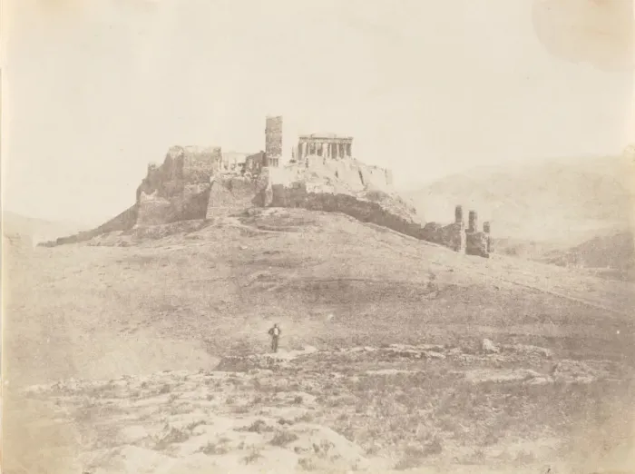 Framed Print : Pnyx and Acropolis, ca. 1848. Creator: George Wilson Bridges Framed Print : Pnyx and Acropolis, ca. 1848. Creator: George Wilson Bridges