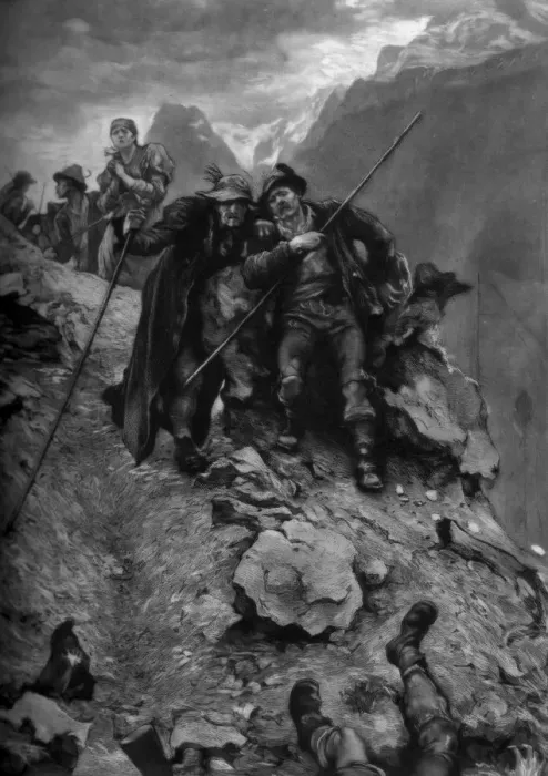 Framed Print : The Poachers Fate, 1879 (c1880-1882). Artist: Hubert von Herkomer Framed Print : The Poachers Fate, 1879 (c1880-1882). Artist: Hubert von Herkomer