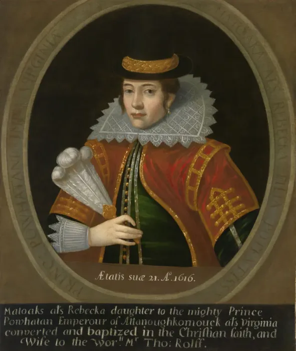 Framed Print : Pocahontas, after 1616. Creator: Unknown Framed Print : Pocahontas, after 1616. Creator: Unknown