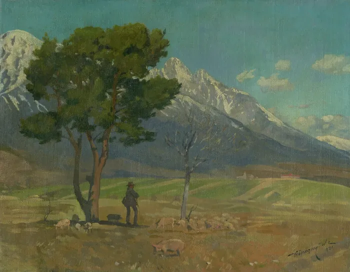 Framed Print : Pod Tatrami, 1921. Creator: Elemer Koszeghy Framed Print : Pod Tatrami, 1921. Creator: Elemer Koszeghy