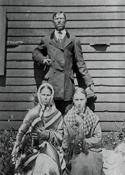 Podprugin with his family, 1883. Creator: IL Kalinovskii
