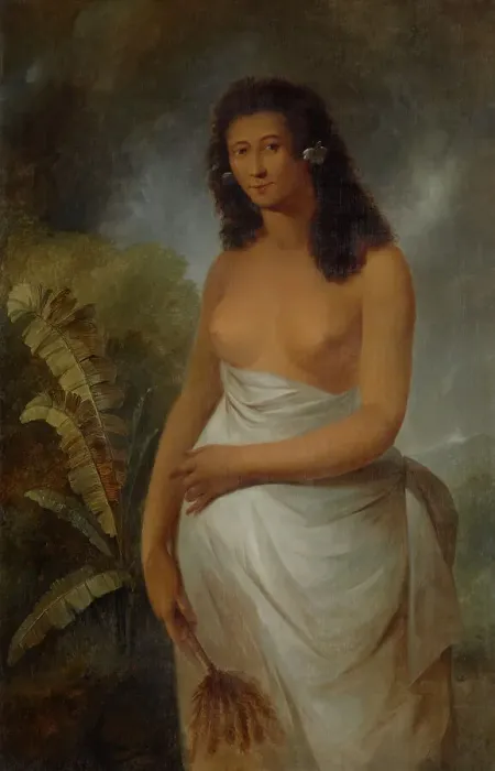 Framed Print : Poedua [Poetua], daughter of Oreo, chief of Ulaietea, one of the Society Isles, 1785. Creator: John Webber