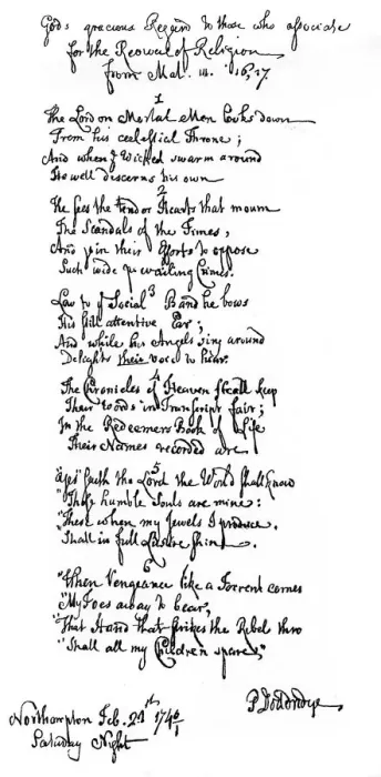 Framed Print : Poem by Dr Doddridge, 1746, (1840). Artist: Philip Doddridge Framed Print : Poem by Dr Doddridge, 1746, (1840). Artist: Philip Doddridge