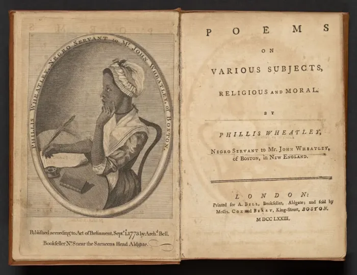 Framed Print : Poems on Various Subjects Religious and Moral, 1773. Creator: Unknown Framed Print : Poems on Various Subjects Religious and Moral, 1773. Creator: Unknown