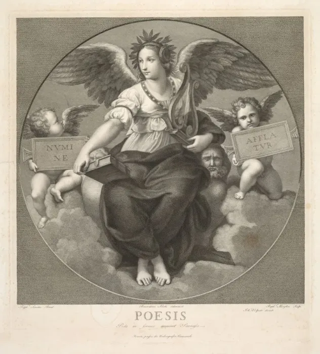 Framed Print : Poesis. Creator: Raffaello Morghen (Italian, 1761-1833) Framed Print : Poesis. Creator: Raffaello Morghen (Italian, 1761-1833)