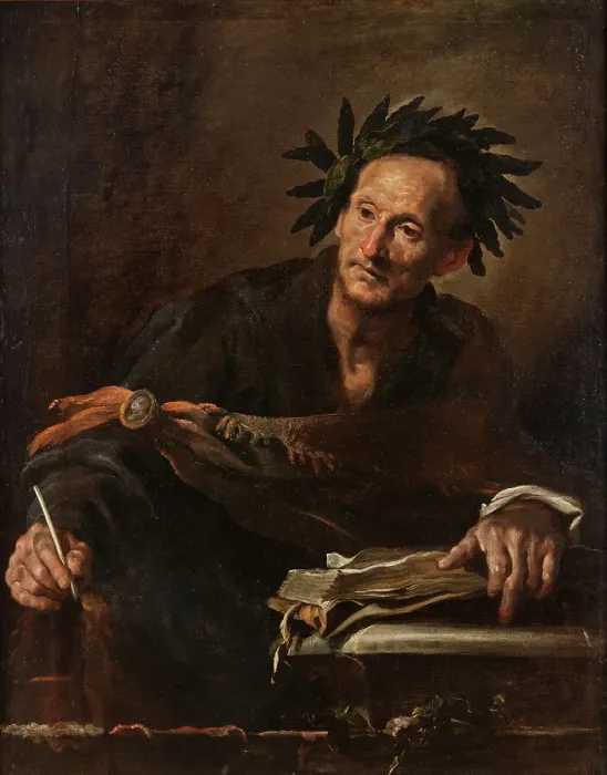 Framed Print : A Poet from Antiquity, between c. 1620 and c.1621. Creator: Domenico Fetti Framed Print : A Poet from Antiquity, between c. 1620 and c.1621. Creator: Domenico Fetti