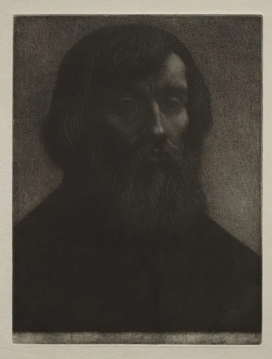 Framed Print : The Poet. Creator: Alphonse Legros (French, 1837-1911) Framed Print : The Poet. Creator: Alphonse Legros (French, 1837-1911)