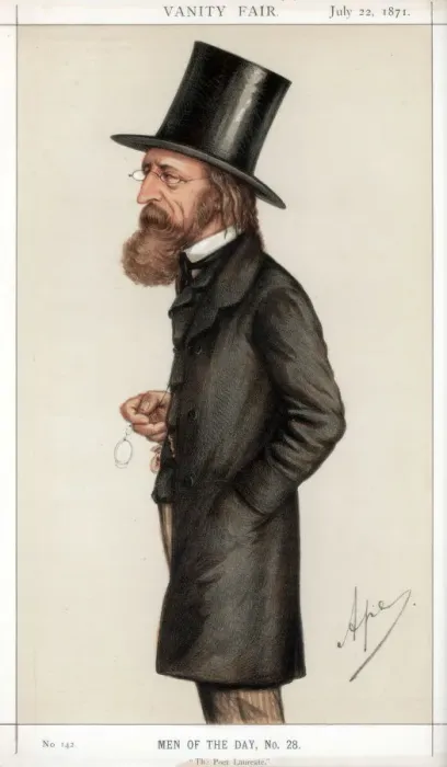 Framed Print : The Poet Laureate, 1871. Artist: Carlo Pellegrini Framed Print : The Poet Laureate, 1871. Artist: Carlo Pellegrini