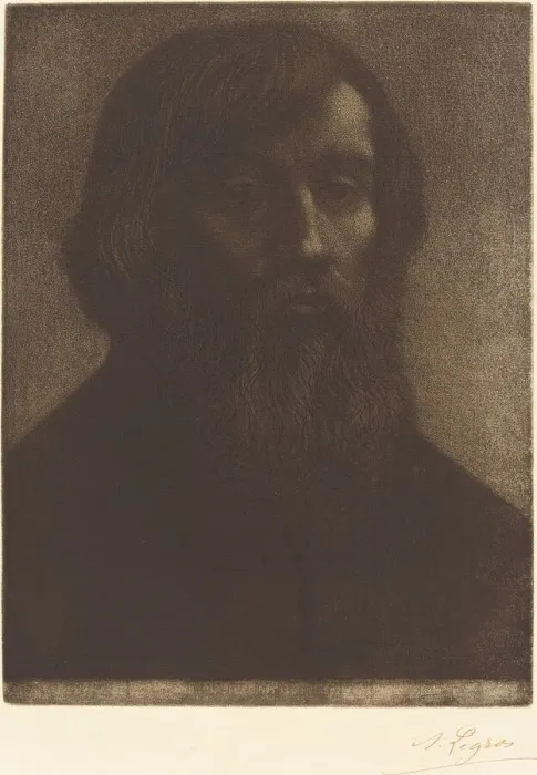 Framed Print : Poet (Le poete). Creator: Alphonse Legros Framed Print : Poet (Le poete). Creator: Alphonse Legros